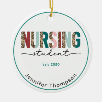 Krankenpflege Personalisiertes Tier Keramik Ornament
