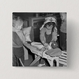 Krankenpflege-Schule: Vierzigerjahre Button