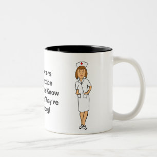 Krankenpflege-Spaß Zweifarbige Tasse