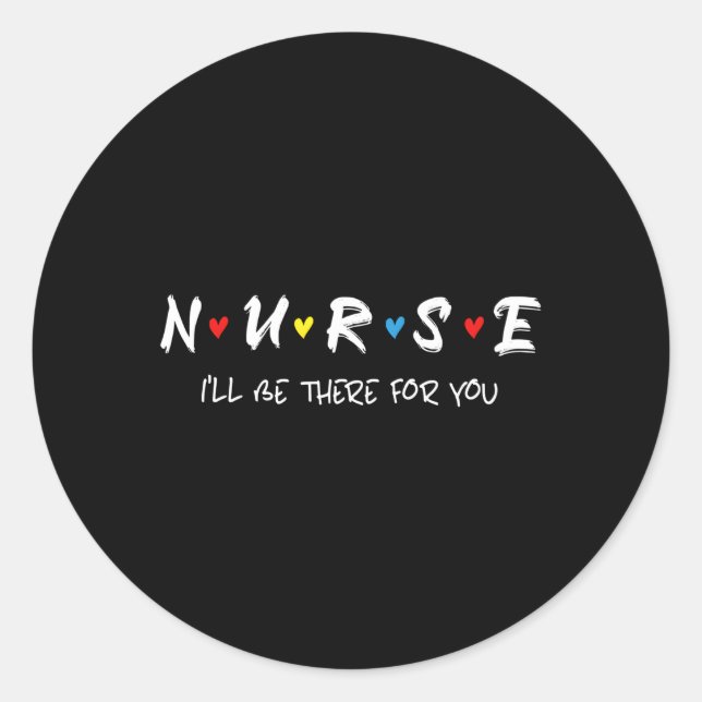 Krankenpflege Sprichwort, das ich für dich bereith Runder Aufkleber (Vorderseite)