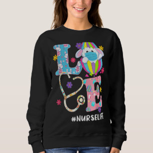 Krankenpflege Stethoscope Scrub Leben Krankenschwe Sweatshirt