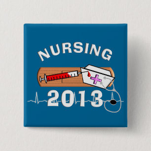 Krankenpflege-Studenten-Klasse von 2013 Button