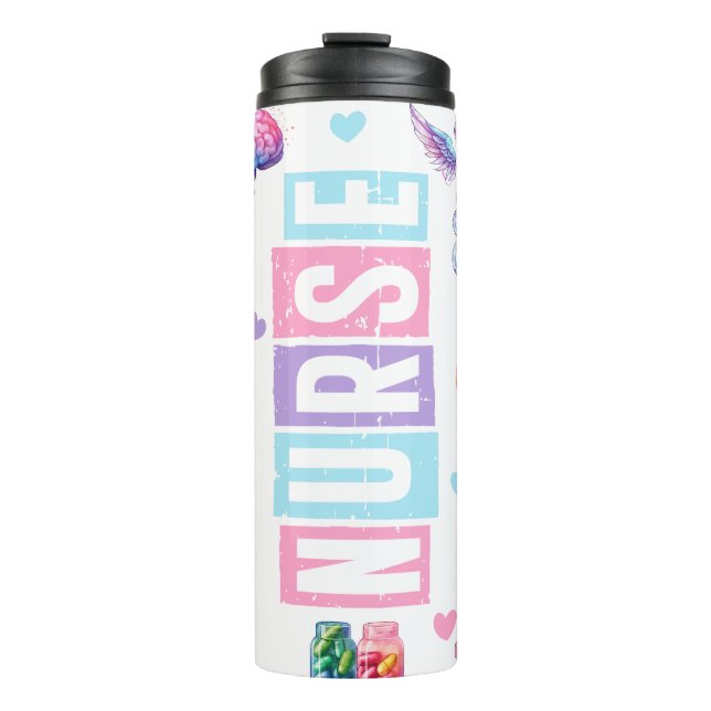 Krankenpflege Thermosbecher (Vorderseite)