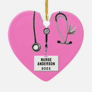 Krankenpflege Weihnachtskollektiv Keramik Ornament