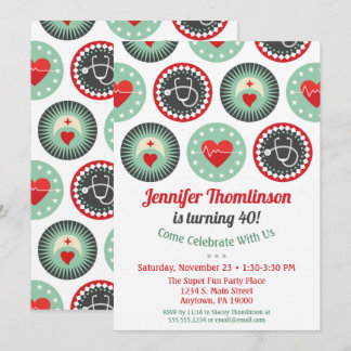 Krankenpflege zum Geburtstag Einladung Krankenpfle