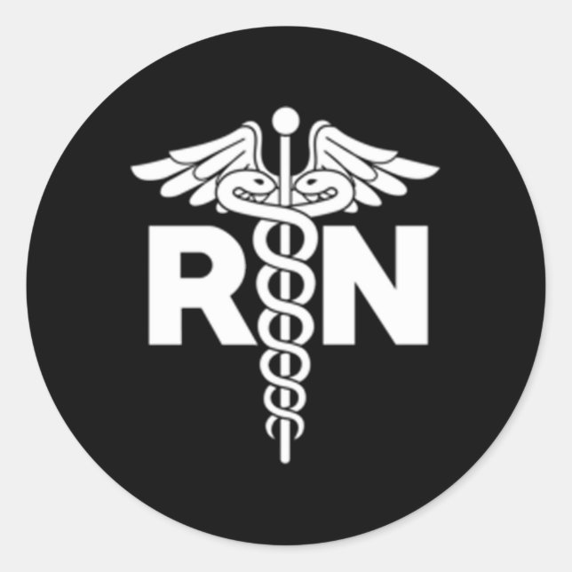 Krankenpflegepersonal für Krankenpfleger Runder Aufkleber (Vorderseite)