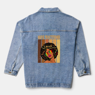 Krankenpfleger Afro American Black Jeansjacke