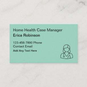 Krankenpfleger als Case Manager für Home Health Ca Visitenkarte