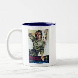 Krankenpfleger benötigen ein Rekrutierungspaket Zweifarbige Tasse