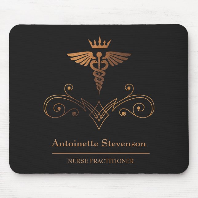 Krankenpfleger Caduceus Mousepad (Vorne)