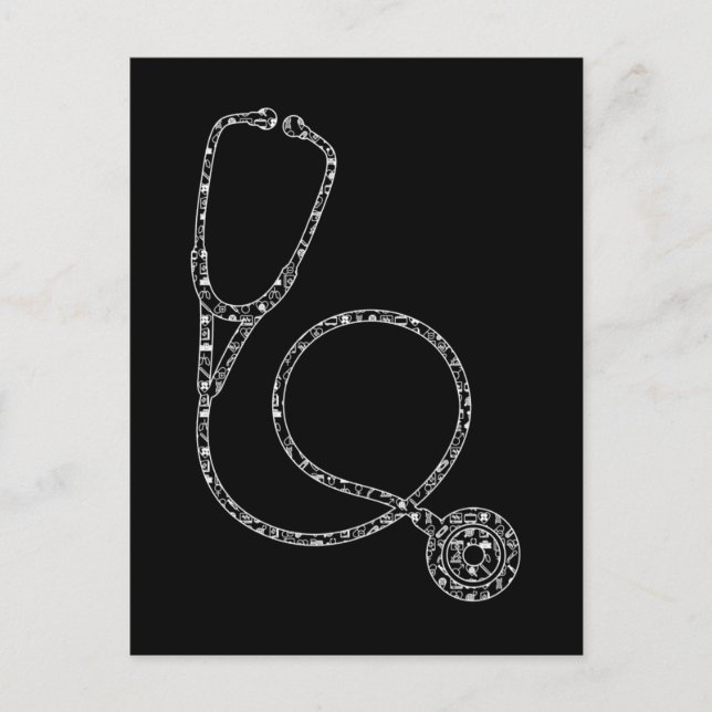 Krankenpfleger Dr. Stethoscope Nursing Postkarte (Vorderseite)