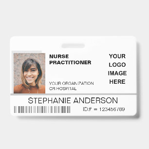 Krankenpfleger-Foto-ID-Krankenhaus-Logo Medizinisc Ausweis