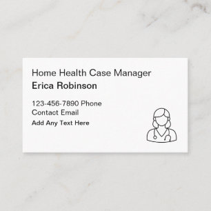 Krankenpfleger für Home Health Care Visitenkarte