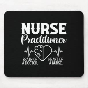 Krankenpfleger Gehirn des Arztes Herz der Krankens Mousepad