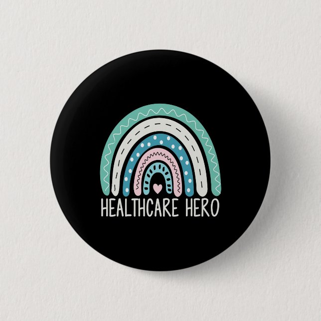 Krankenpfleger Heldin Medical Assistant AG Button (Vorderseite)