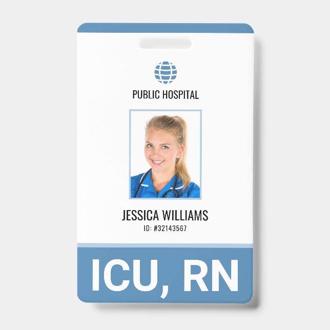 Krankenpfleger-ID Ausweis (Vorderseite)