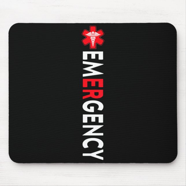 Krankenpfleger/in auf der Notfallstation Notaufnah Mousepad (Vorne)