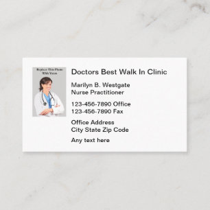 Krankenpfleger/in (Nurse Practitioner) in einer me Visitenkarte