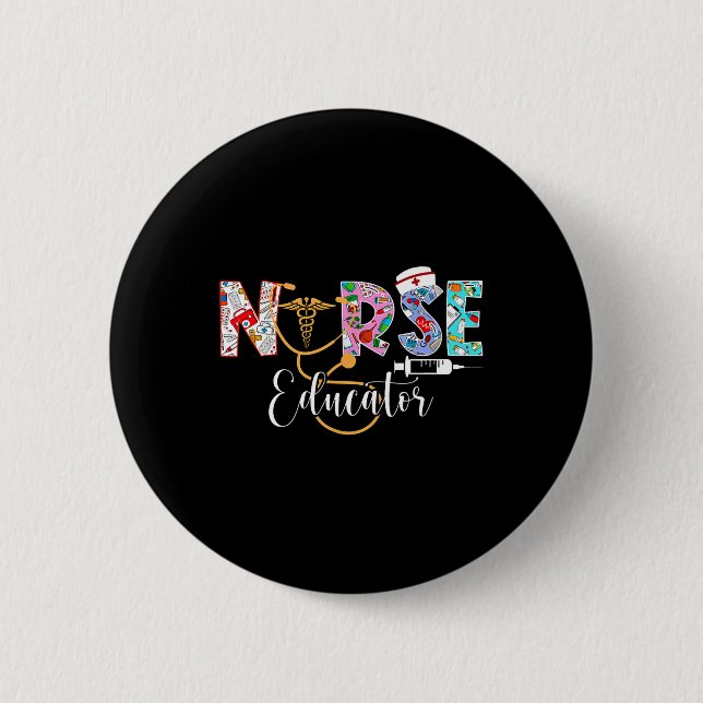 Krankenpfleger Kurlehrer Stethosco Button (Vorderseite)