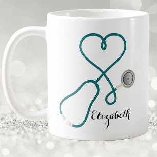Krankenpfleger Medizinischer Fachmann Herz Liebe Kaffeetasse