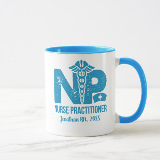 Krankenpfleger Personalisierter Blaukaffee Tasse