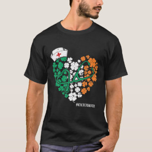 Krankenpfleger pflegt St Patricks Day Ste T-Shirt
