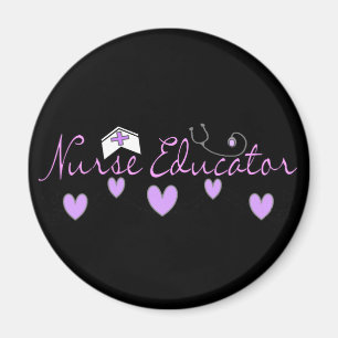 Krankenpfleger Pink Herzdesign Magnet