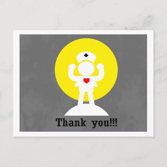 Krankenpfleger Postkarte (Vorderseite)