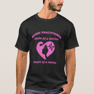 Krankenpfleger-Praktiker Gehirn eines Arztes, Herz T-Shirt
