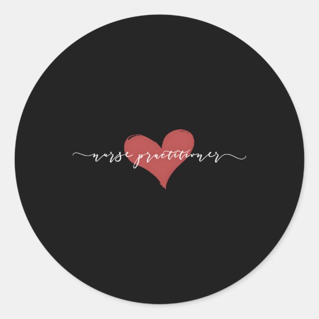 Krankenpfleger Runder Aufkleber (Vorderseite)