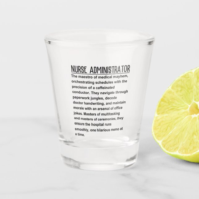 Krankenpfleger Schnapsglas (Vorderseite)
