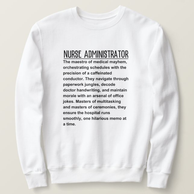 Krankenpfleger Sweatshirt (Design vorne)