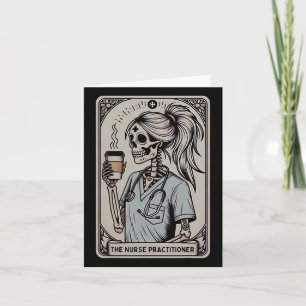 Krankenpfleger Tarot Card Skelett Halloween W Karte