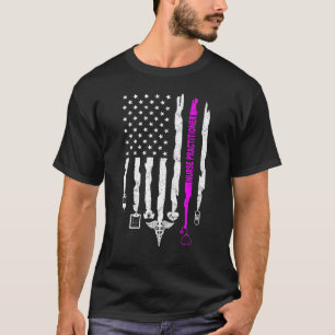 Krankenpfleger USA-Flagge Patriotische NP-Kranken T-Shirt