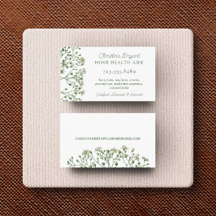 Krankenpfleger Zuhause Health Aide Business Card Visitenkarte