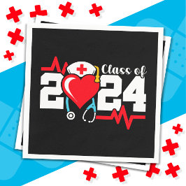 Krankenpflegerakademie 2024 Abschluss für Krankenp Serviette