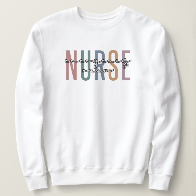 Krankenpflegerin im Notfall RN Künftige Krankenpfl Sweatshirt (Design vorne)