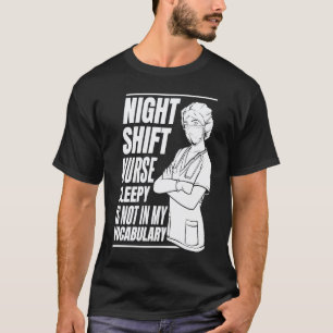 Krankenpflegerin Nachtschicht Betreuer Krankenhaus T-Shirt