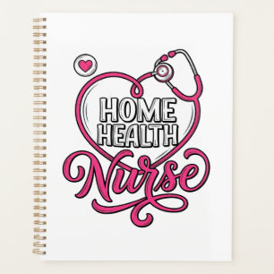 Krankenpflegerin Rosa Stethoskop-Shirt-Design_1 Planer