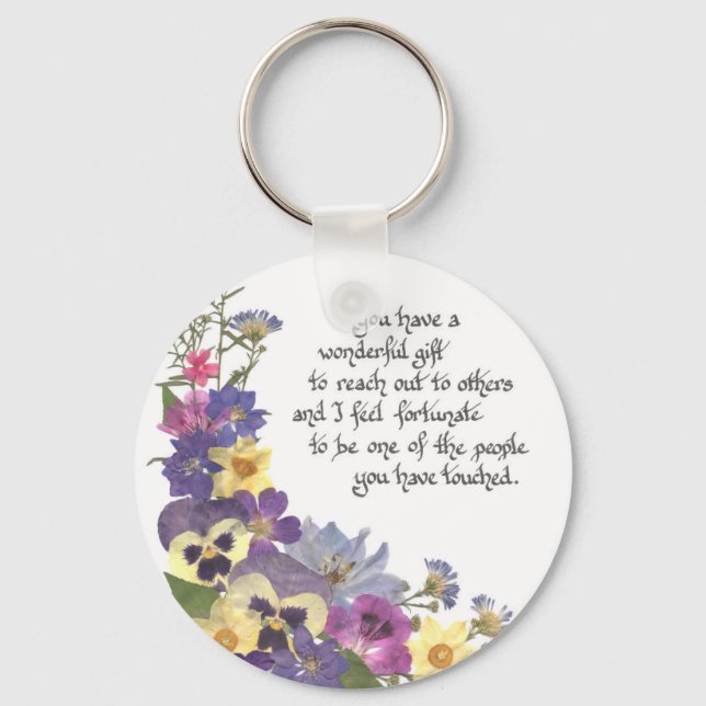 Krankenpflegerin Wertschätzung oder danke Schlüsselanhänger (Vorderseite)