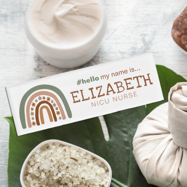 Krankenpflegerkrankenhaus Midwomen Niedlich Namenschild (Von Creator hochgeladen)