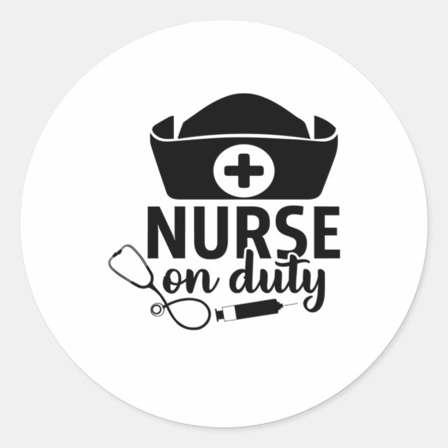 Krankenpflegerspende Runder Aufkleber (Vorderseite)