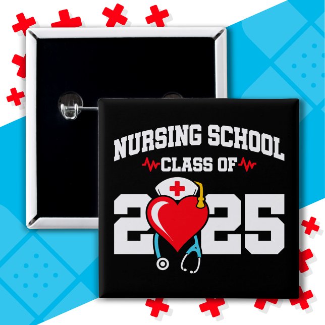 Krankenpflegerstudium 2025 Abschluss für Krankenpf Button (Von Creator hochgeladen)