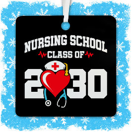 Krankenpflegerstudium 2030 Abschluss für Krankenpf Ornament Aus Metall