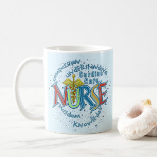 Krankenpflegeschwester-Motto für Herz-Kreislauf-Pf Kaffeetasse