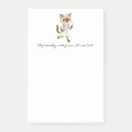 Krankenpflegeset Notepad mit Niedlichem Cat Holdin Post-it Klebezettel