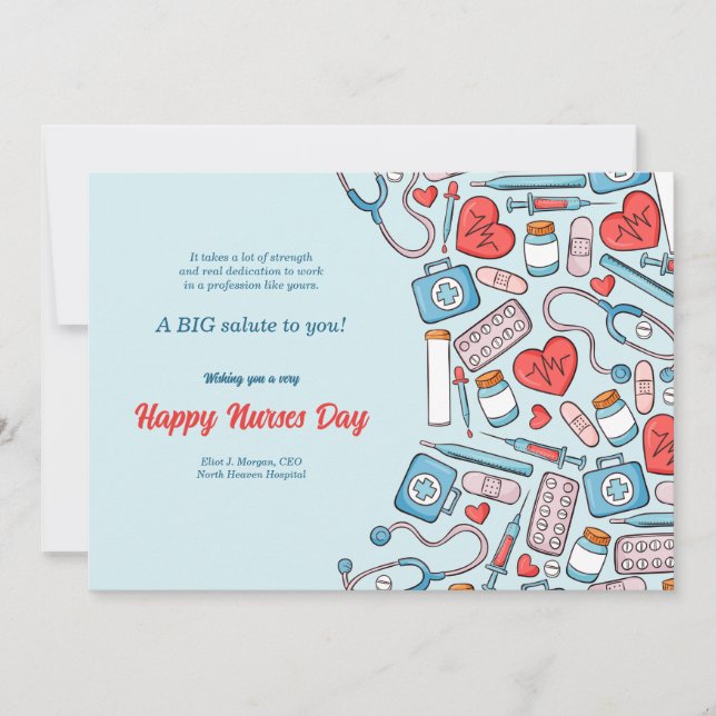 Krankenpflegesysteme - Happy-Day Card Einladung (Vorderseite)