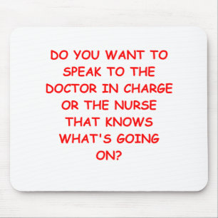 Krankenpflegewitz Mousepad