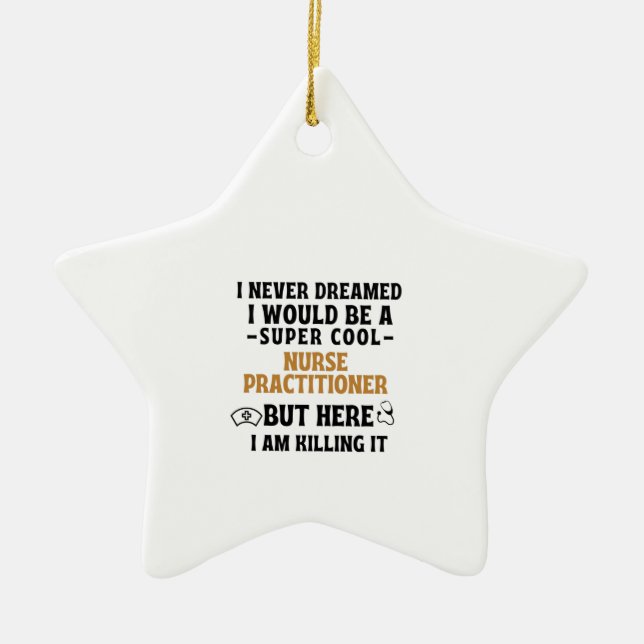 KRANKENPRAKTIKER KERAMIK ORNAMENT (Vorne)