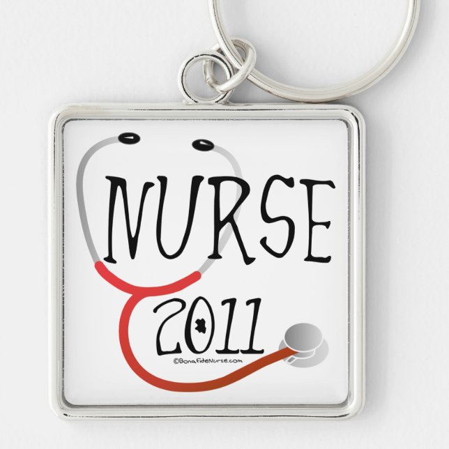 Krankenschwester-Abschluss 2011 Schlüsselanhänger (Vorne)